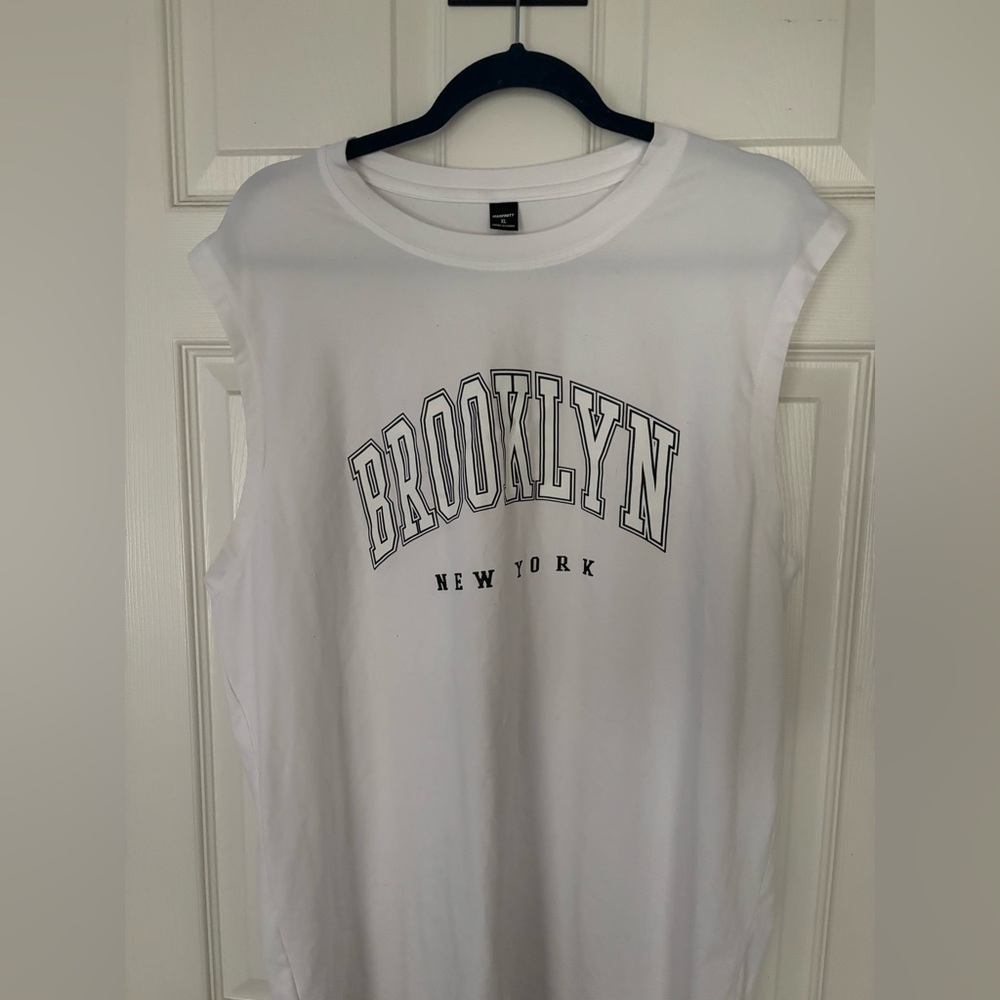 Brooklyn New York White Tank Top